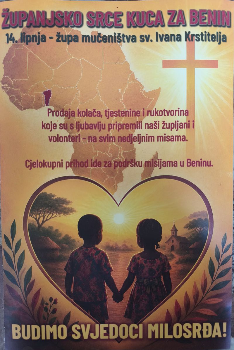 MISIJSKA AKCIJA – ŽUPANJSKO SRCE KUCA ZA BENIN